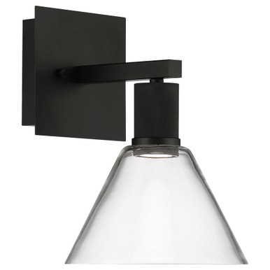 Port Nine 9W 1 LED Steel Wall Sconce 11.5 Inch Tall by Access - 63143LEDD-MBL