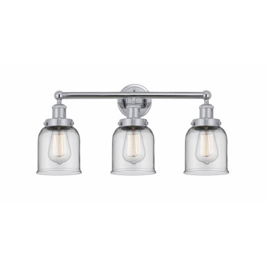 Bell 3 Light Brass Vanity Light 24.5 Inch Wide by Innovations - 616-3W-G5
