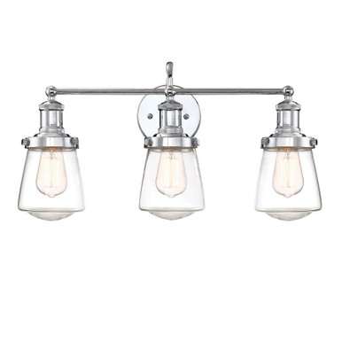 Taylor Three Light Vanity Light by Designers Fountain - 69503-ch