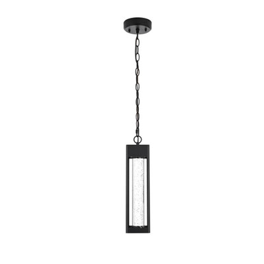 Amaris 11W 1 LED Outdoor Pendant 15 Inch Tall and 4 Inch Wide by Elegant - OD604H15BK