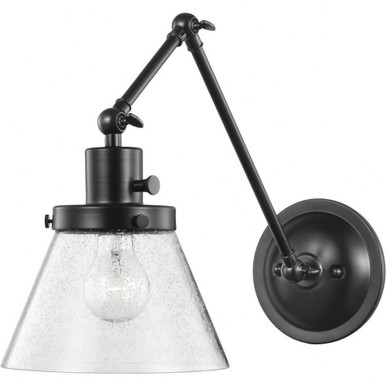 Hinton 1 Light Wall Sconce 14.38 Inch Tall by Progress - P710094