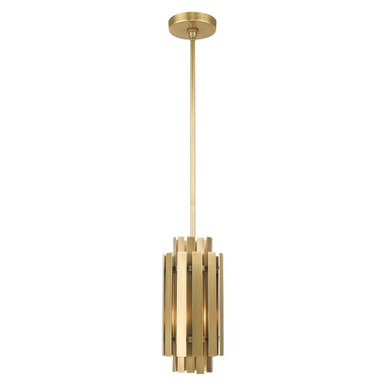 Greenwich 1 Light Small Pendant by Livex - 52040-08