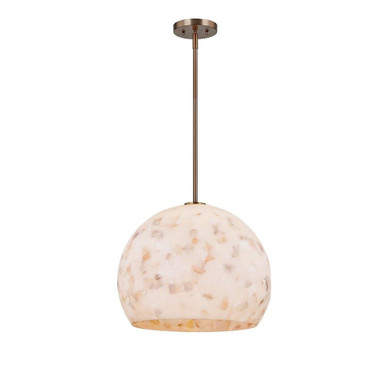 Alabaster Rocks 1 Light Large Pendant by Justice Design - ALR-6537