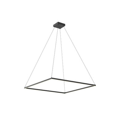 Piazza 100W LED Pendant 1.38 Inch Tall and 47.25 Inch Wide by Kuzco - PD88148-BK-UNV-010