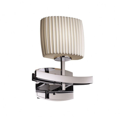 Limoges Archway 1 Light Wall Sconce by Justice Design - POR-8597-30-PLET