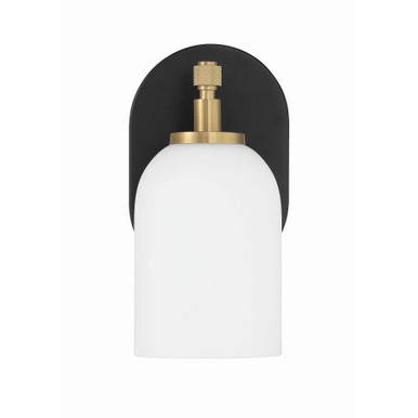 Council 1 Light Wall Sconce 9 Inch Tall and 4.75 Inch Wide by Craftmade - 60301-FBSB