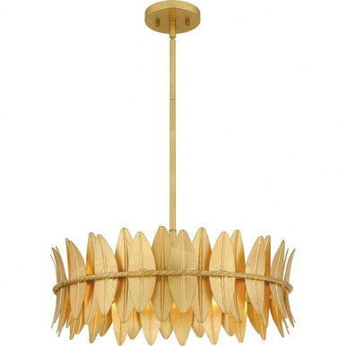 Liza 4 Light Large Pendant by Quoizel - LIZ2820GFL