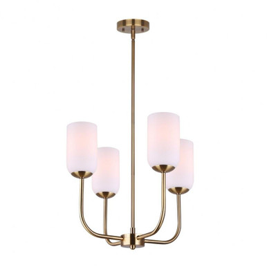 Novalee 4 Light Small Chandelier by Canarm - ICH1130A04GD