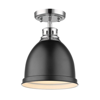 Duncan 1 Light 8.88 Inch Wide Flush Mount by Golden - 3602-FM