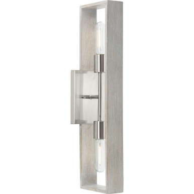 Boundary 2 Light Wall Sconce by Progress - P710126