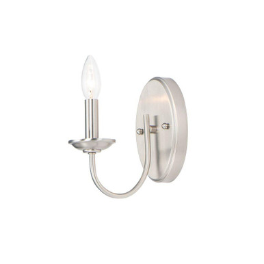 Logan 1 Light Candle Style Wall Sconce by Maxim - 10351