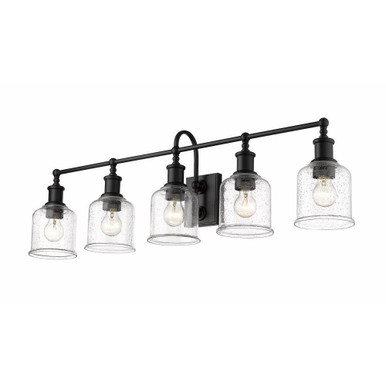 Bryant 5 Light Industrial Vanity Light by Z Lite - 734-5V-MB