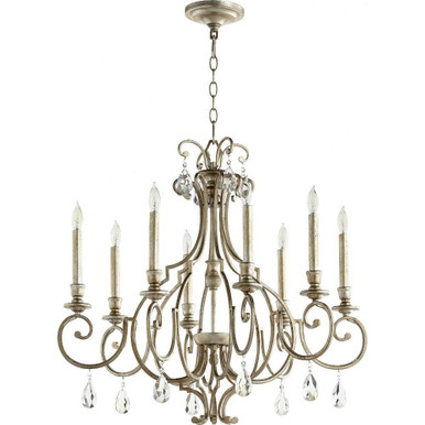 Ansley 8 Light Large Chandelier by Quorum - 6014-8