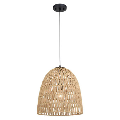 Nassau 1 Light Pendant 15.25 Inch Tall and 14 Inch Wide by Vaxcel - P0404