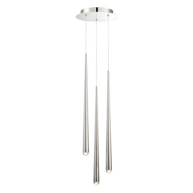 Cascade 3 LED Light Mini Round Chandelier by Modern Forms PD-41703R - PD-41703R