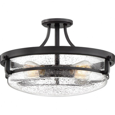 Outpost 4 Light 19 Inch Wide Semi Flush Mount by Quoizel - QF3419PN