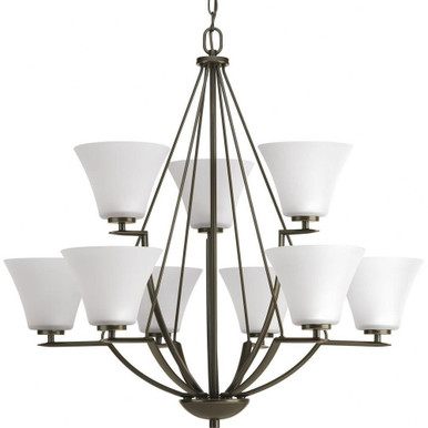 Bravo 9 Light Large Chandelier by Progress - P4625