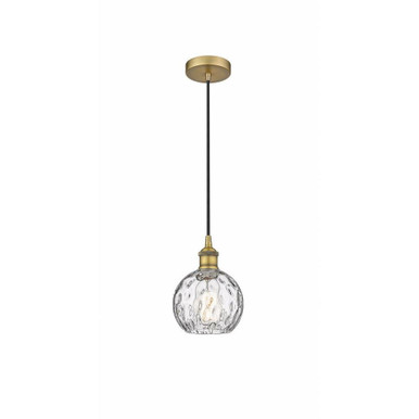 Athens Water Glass 1 Light Mini Pendant 8.75 Inch Tall by Innovations - 616-1P-G1215-6