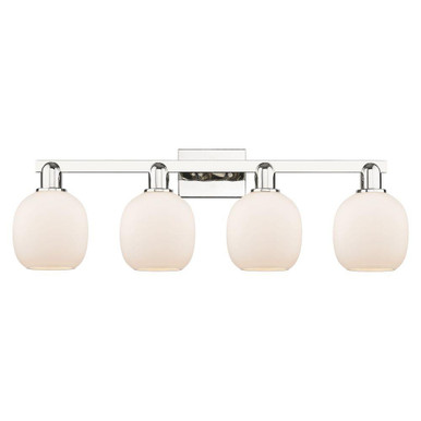 Belfast 4 Light Bath Vanity 10.75 Inch Tall and 33 Inch Wide by Innovations - 716-4W-PN-G101