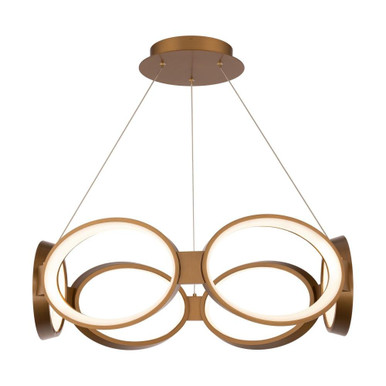 Solitaire 44.6W 24 LED Chandelier 8 Inch Tall and 26.63 Inch Wide by dweLED - PD-21324