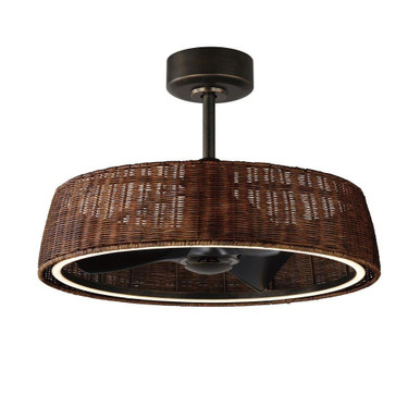 Tulum 30W 1 LED Fandelight 18.5 Inches Tall and 29 Inches Wide by Maxim - 61012RADBZ