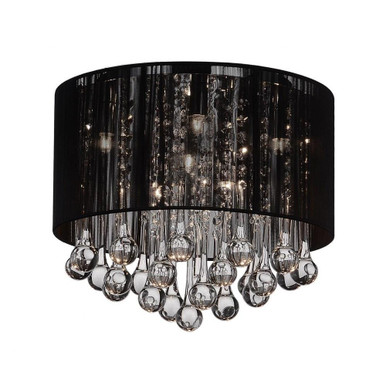 Water Drop 6 Light 14 Inch Wide Flush Mount by CWI - 5006C14C-13165165