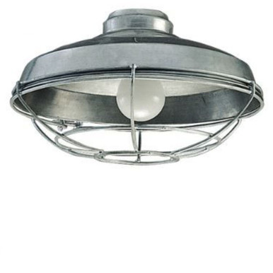 One Light Outdoor Wire Cage Ceiling Fan Kit by Craftmade LK984BR - LK984BR