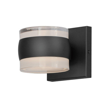 Modular 16W 2 LED Aluminum Outdoor Wall Mount by ET2 - E30171-10BK