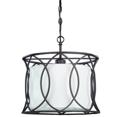 Monica 1 Light Medium Pendant by Canarm Inc - IPL320A01ORB14