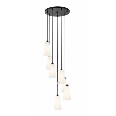 Farrell 7 Light Chandelier 11 Inches Tall and 18 Inches Wide by Z-Lite - 3043P6-7R