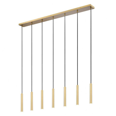 Forest 35W 7 LED Linear Chandelier 12 Inch Tall X 4.75 Inch Wide By Z-Lite - 919MP12-7L