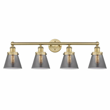 Cone 4 Light Steel Vanity Light 33.5 Inch Wide by Innovations - 616-4W-G6