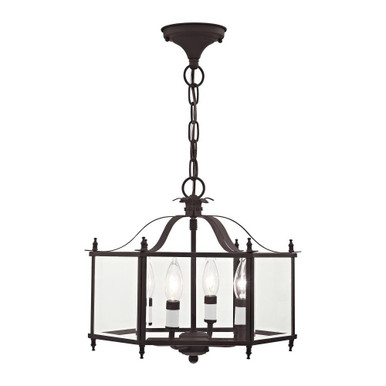 Livingston 4 Light Medium Pendant by Livex - 4398