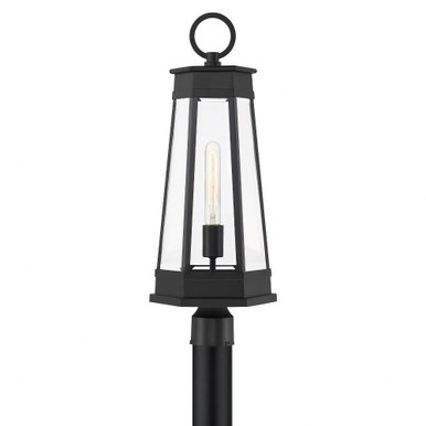 Payne 1 Light Outdoor Post Lantern 24.5 Inch X 9.5 Inch Wide by Savoy House - 5-209-BK