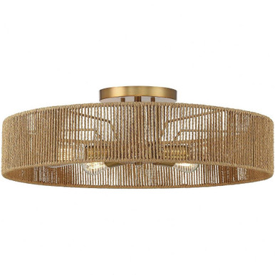 Ashe 5 Light 24 Inch Wide Semi Flush Mount by Savoy House - 6-1682-5-320