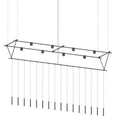 Suspenders 112W 20 LED Pendant 56 Inch Tall and 170 Inch Wide by Sonneman - SLS1145