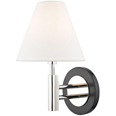 Robbie Obe Light Wall Fixture by Mitzi - H264101-PN/BK
