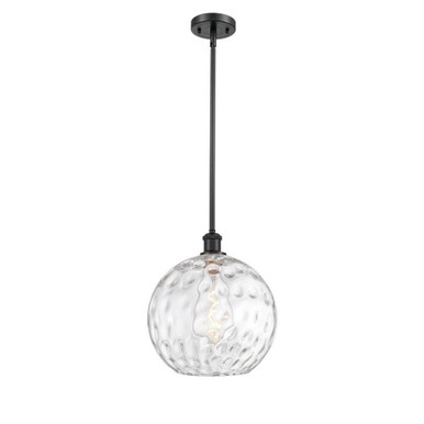 Athens Water Glass 1 Light Industrial Medium Pendant by Innovations - 516-1S-G1215-12