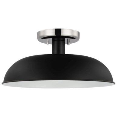 Colony 1 Light 15 Inch Wide Semi Flush Mount by Nuvo - 60-74-15W688H