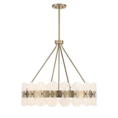 Bancroft 6 Light Chandelier 27.38 Inch Tall and 30 Inch Wide By Savoy House - 1-3605-6