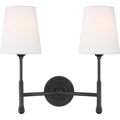 Capri 2 Light Wall Sconce by Visual Comfort Studio - TW1012