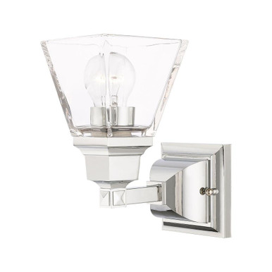 Mission 1 Light Wall Sconce 9.5 Inch Tall by Livex - 17171