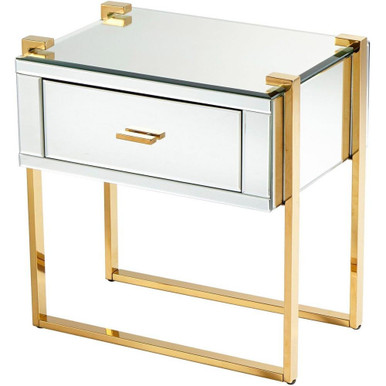 st. Clair side Table 16.5 Inch Wide by 21.25 Inch Long by Cyan - 08729