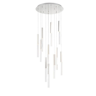 Benicio 27.5W 11 LED Chandelier 18 Inch Tall and 22 Inch Wide by Eurofase - 46477
