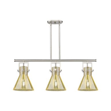 Newton Cone 3 Light Stem Island 16.38 Inch X41.5 Inch Wide by Innovations - 411-3I-G411-1_P