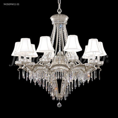 Dynasty Cast Brass 13 Light Large Chandelier by James Moder 94350PW-55 - 94350PW-55
