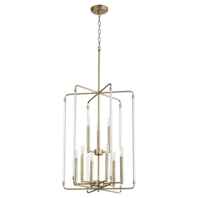 Optic 9 Light Large 2 Tier Pendant by Quorum - 8114-9