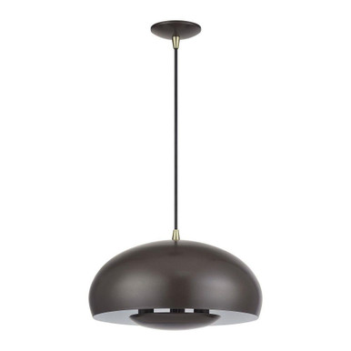 Domma 3 Light Pendant 15.5 Inch Tall and 17 Inch Wide by Livex - 51516