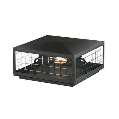 Magnus 2 Light Outdoor Deck Lantern 6.25 Inch Tall X 13 Inch Wide by Maxim - 30690CLBK
