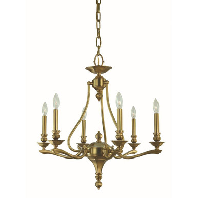 Fin De Siecle 6 Light Dining Chandelier 27 Inch X 25 Inch Wide by Framburg - 5956 BR